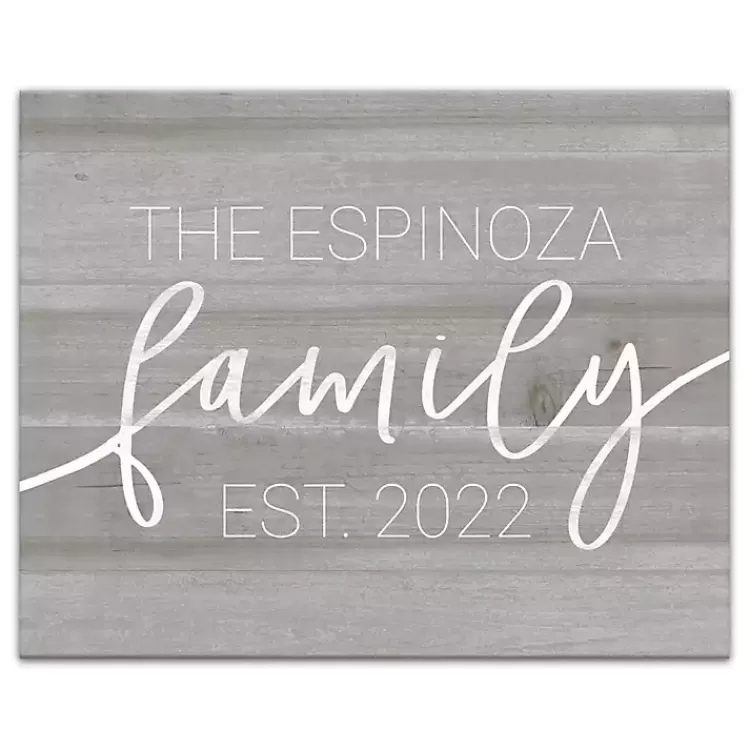 Personalized Family Dated Canvas Wall Art>Kirklands Home Sale