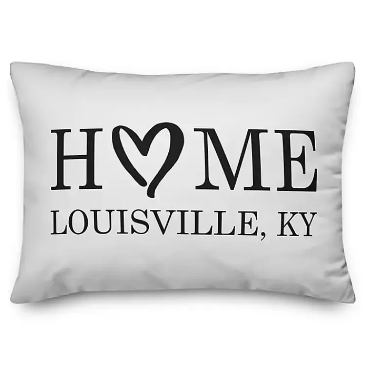 Personalized Home Heart Location Pillow>Kirklands Home Store