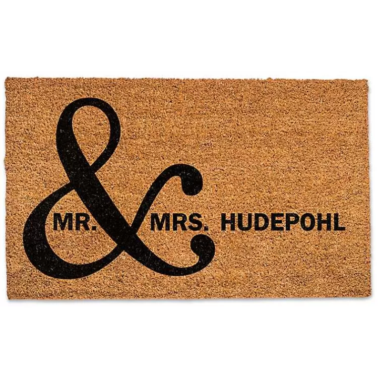 Personalized Mr. & Mrs. Coir Doormat>Kirklands Home New