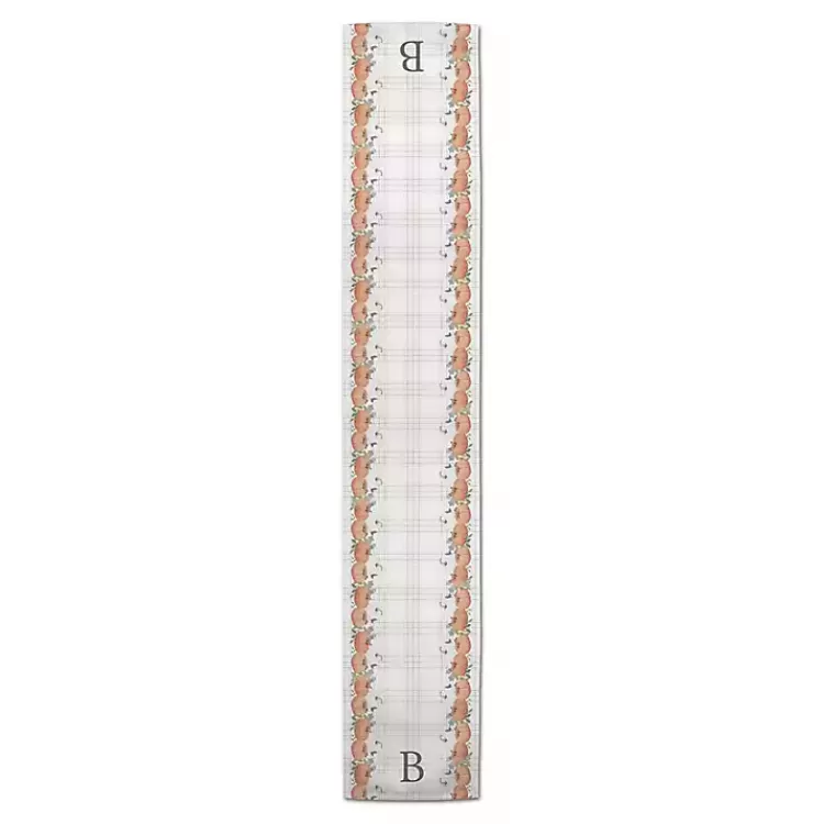 Personalized Plaid Monogram Table Runner, 72 in.>Kirklands Home Outlet