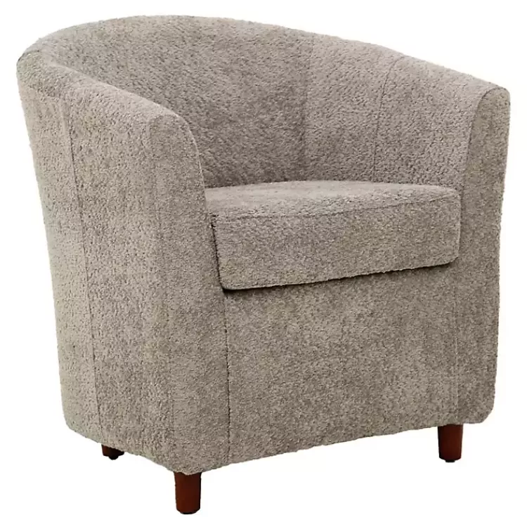 Pewter Boucle Parker Club Chair>Kirklands Home Store