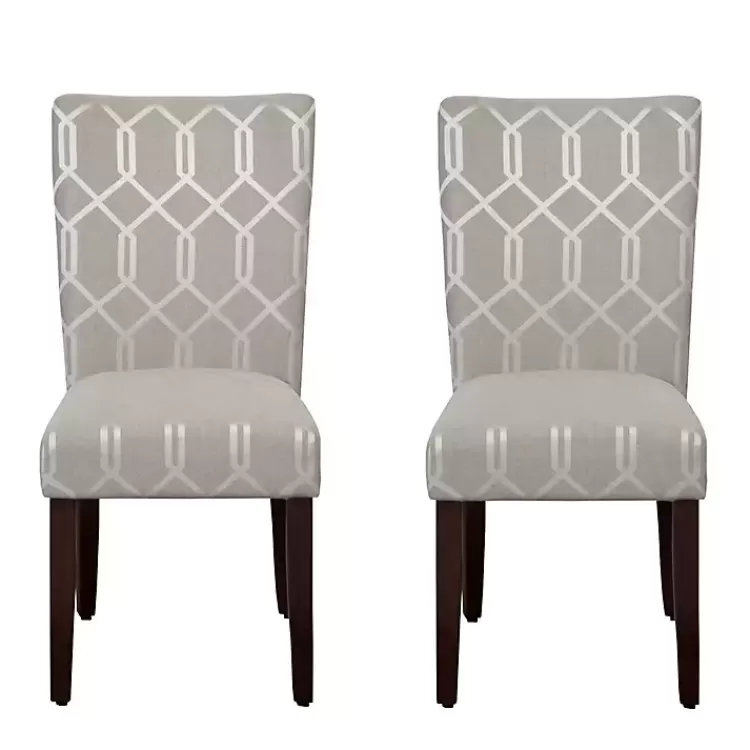 Pewter Lattice Parsons Chairs, Set of 2>Kirklands Home Best