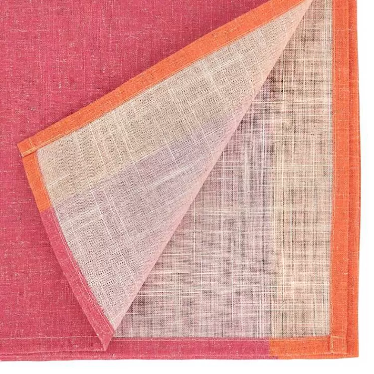 Pink and Orange Colorblock Table Runner>Kirklands Home New