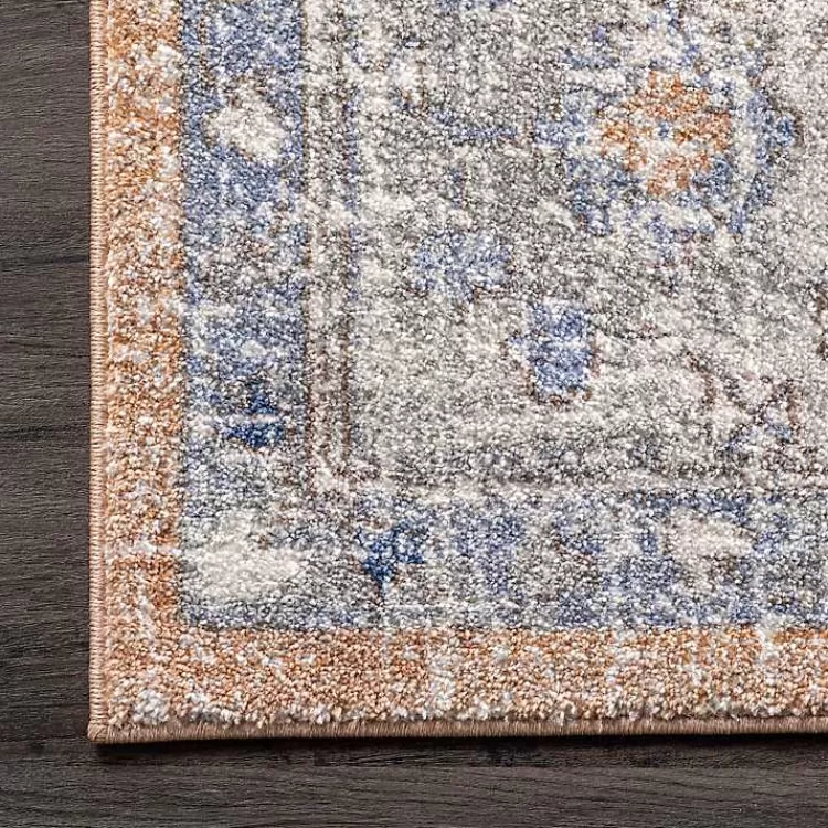 Pink Vintage Floral Print Area Rug, 5x7>Kirklands Home Best
