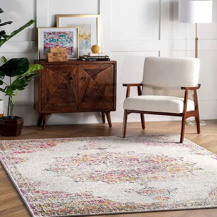 Pink Vintage Medallion Area Rug, 8x12>Kirklands Home Best