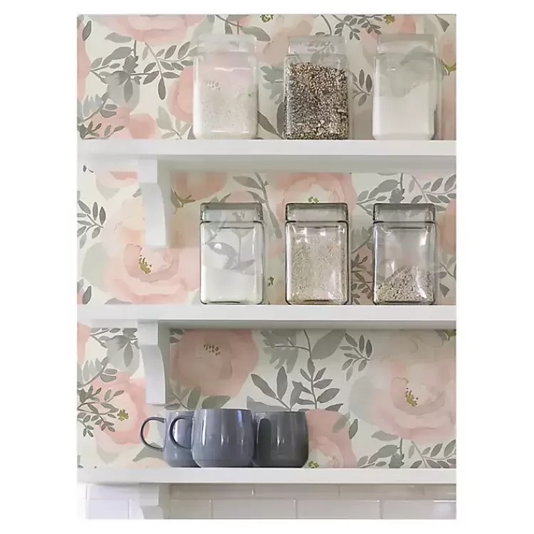 Watercolor Roses Peel & Stick Wallpaper>Kirklands Home Online