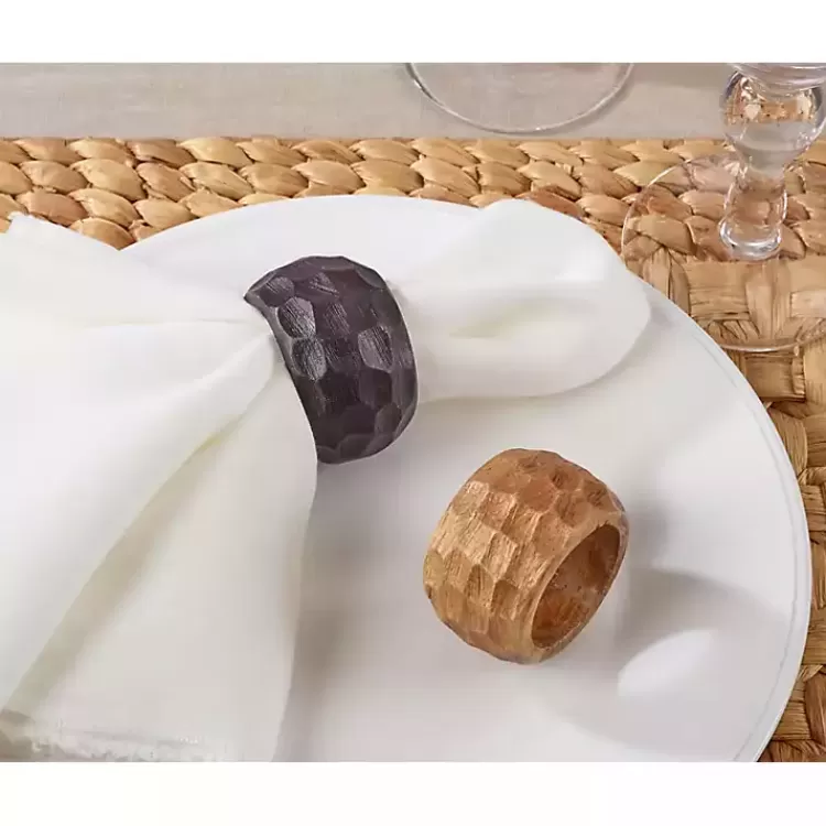 pitted_chunky_mango_wood_pc_napkin_ring_set_5.webp Pitted Chunky Mango Wood 4-pc. Napkin Ring Set>Kirklands Home Outlet