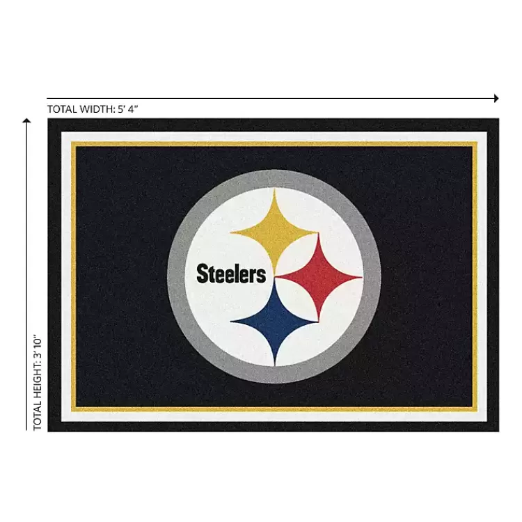 Pittsburgh Steelers Area Rug, 4x6>Kirklands Home Shop