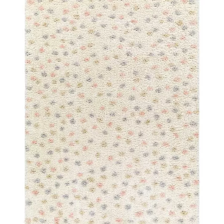 Plush Multicolor Dotted Area Rug, 5x7>Kirklands Home Store