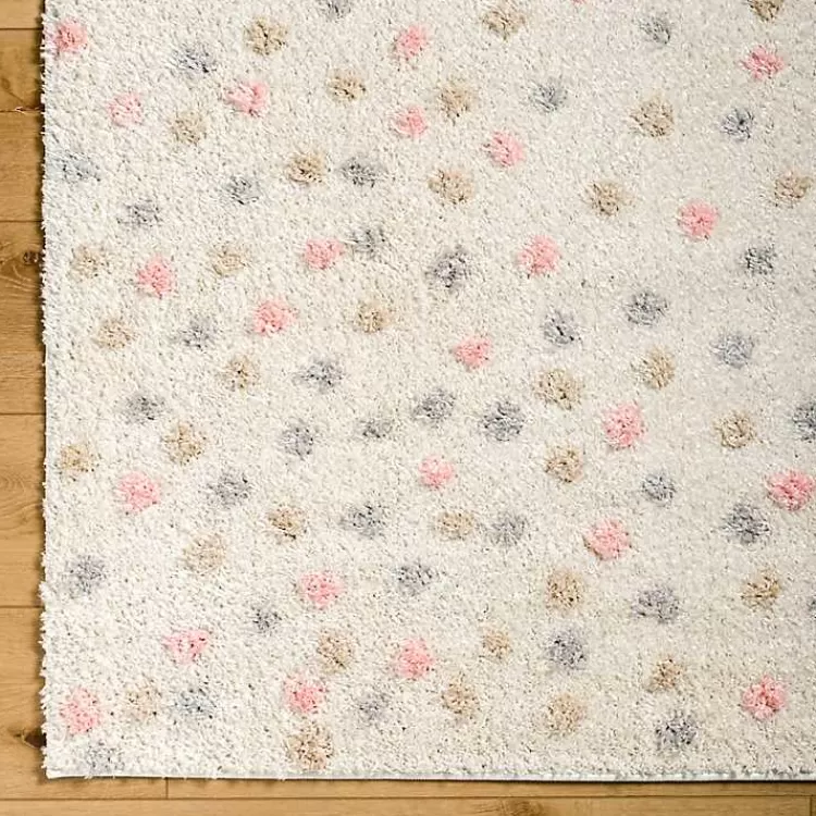 Plush Multicolor Dotted Area Rug, 5x7>Kirklands Home Store