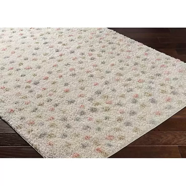 Plush Multicolor Dotted Area Rug, 5x7>Kirklands Home Store