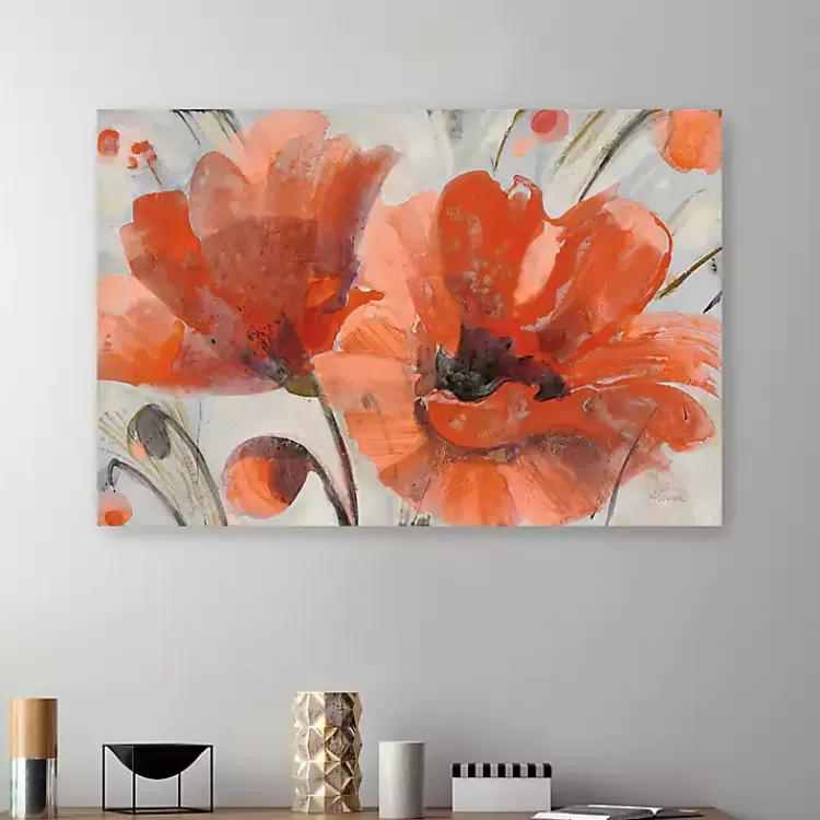 Popping Poppies Canvas Art Print, 48x32 in.>Kirklands Home Flash Sale