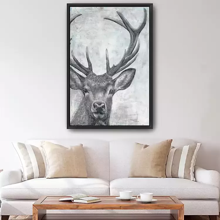Portrait of a Deer Framed Giclee Canvas Art Print>Kirklands Home Store