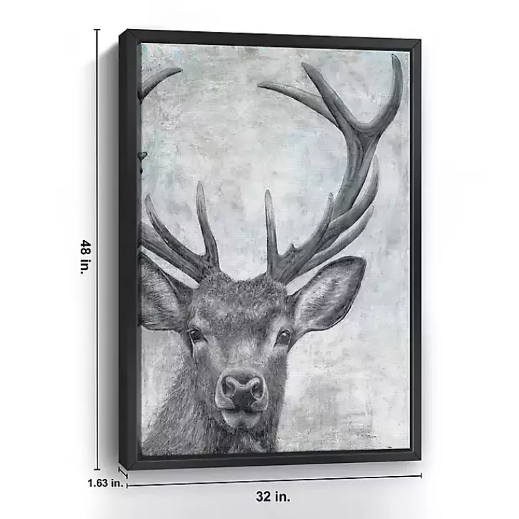 Portrait of a Deer Framed Giclee Canvas Art Print>Kirklands Home Store