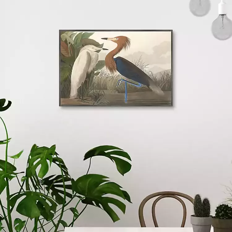 purple_heron_framed_canvas_art_print_2.webp Purple Heron Framed Canvas Art Print>Kirklands Home Sale
