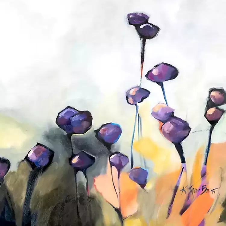 Purple Poppy Canvas Art Print>Kirklands Home New