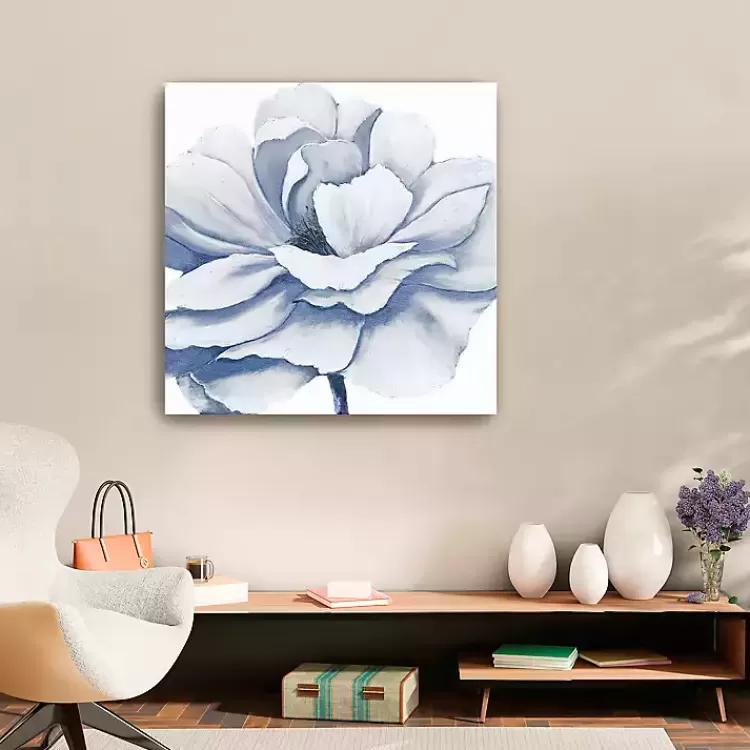 Radiant Blue Bloom Canvas Art Print>Kirklands Home Cheap