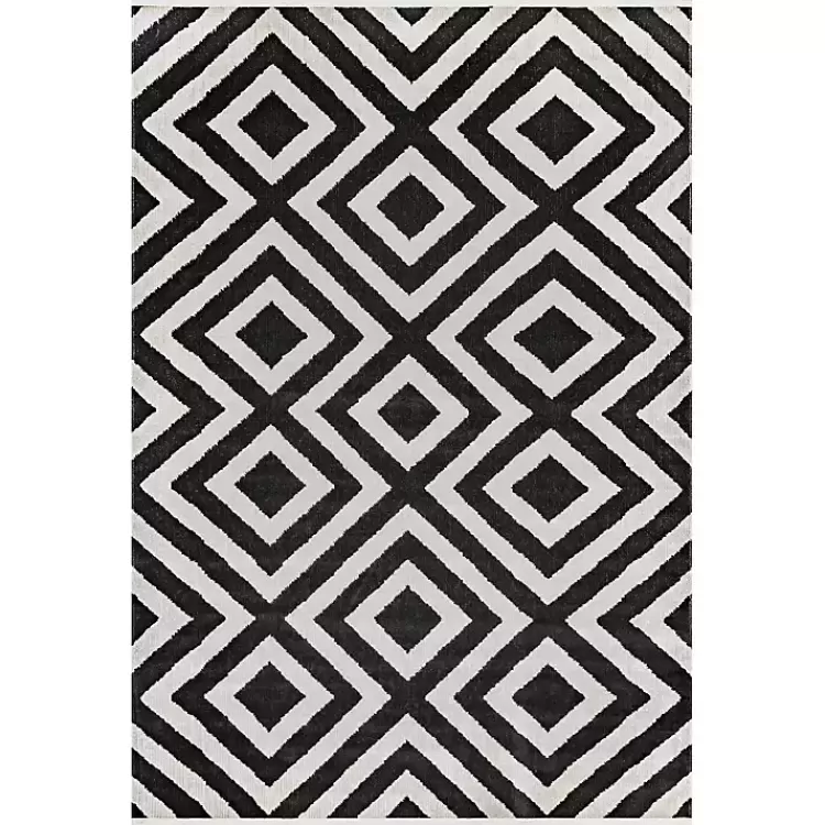 Rain Diamond Fringe Indoor/Outdoor Area Rug, 5x8>Kirklands Home Hot