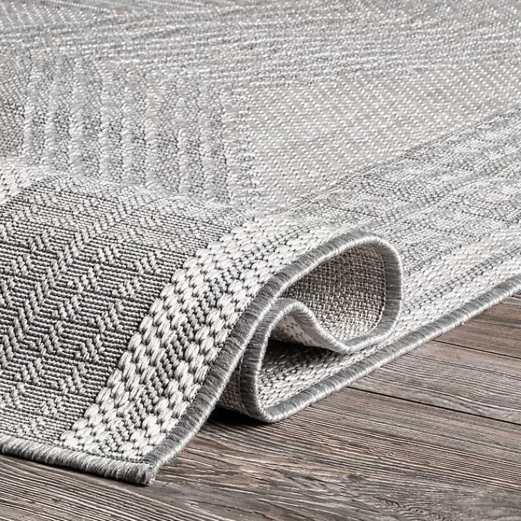 raina_gray_tribal_zig_zag_outdoor_rug_x_4.webp Raina Tribal Zig Zag Outdoor Rug, 5x8>Kirklands Home Best