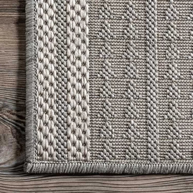 raina_gray_tribal_zig_zag_outdoor_rug_x_5.webp Raina Tribal Zig Zag Outdoor Rug, 5x8>Kirklands Home Best