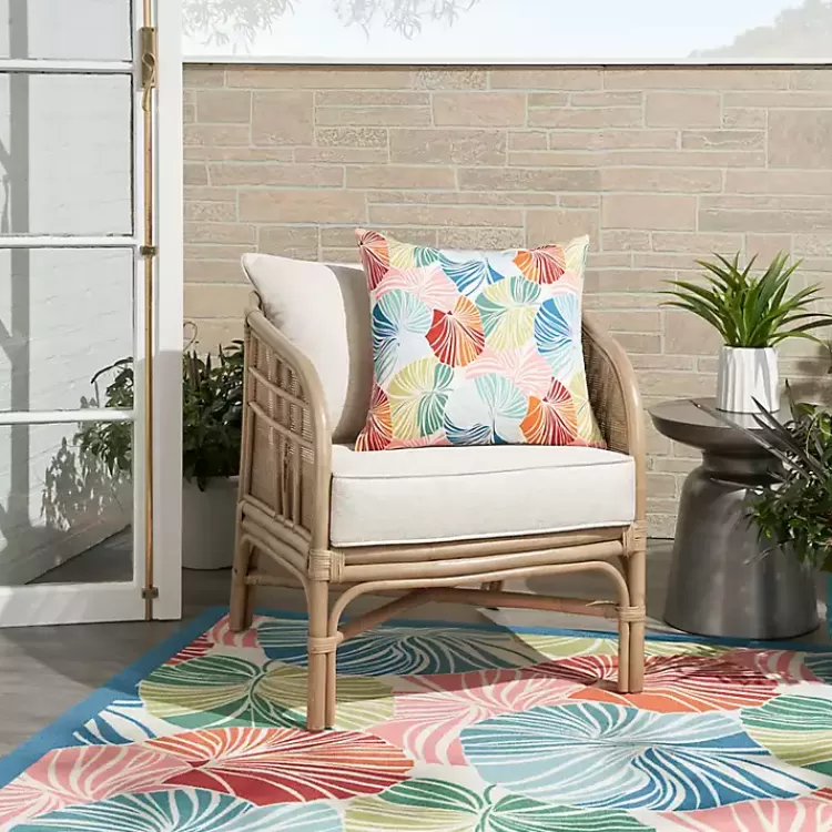 Rainbow Leaves Outdoor Square Throw Pillow>Kirklands Home Hot