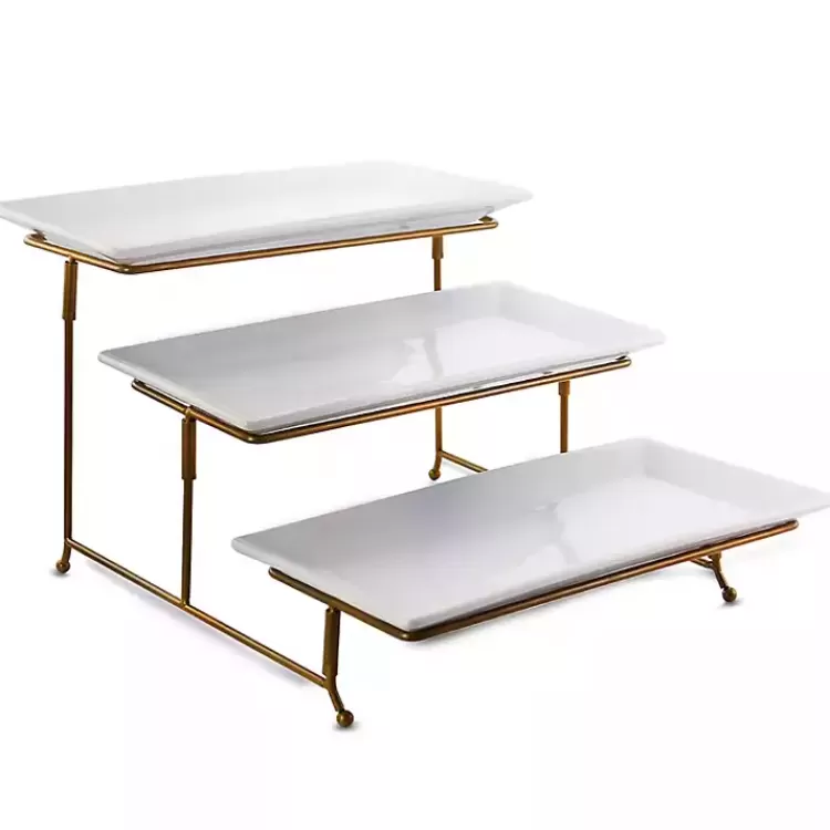 Rectangular 3-Tier Serving Tray>Kirklands Home Online