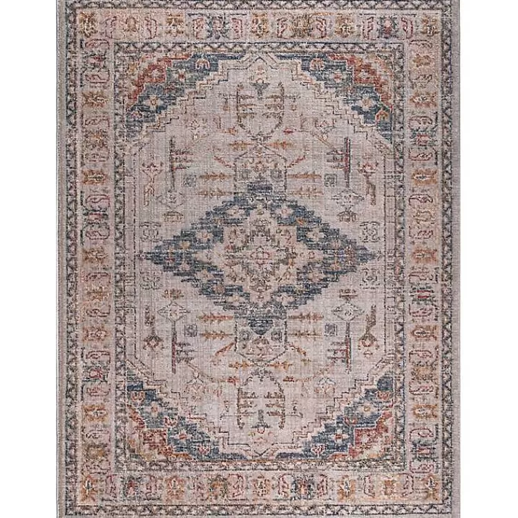 Red & Blue Vintage Medallion Area Rug, 5x7>Kirklands Home Hot