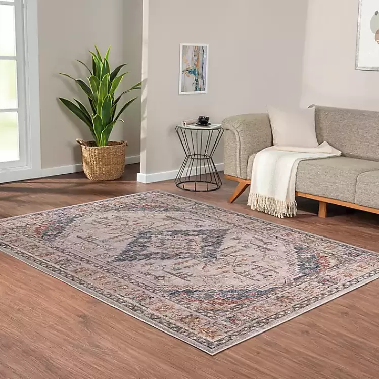 Red & Blue Vintage Medallion Area Rug, 5x7>Kirklands Home Hot