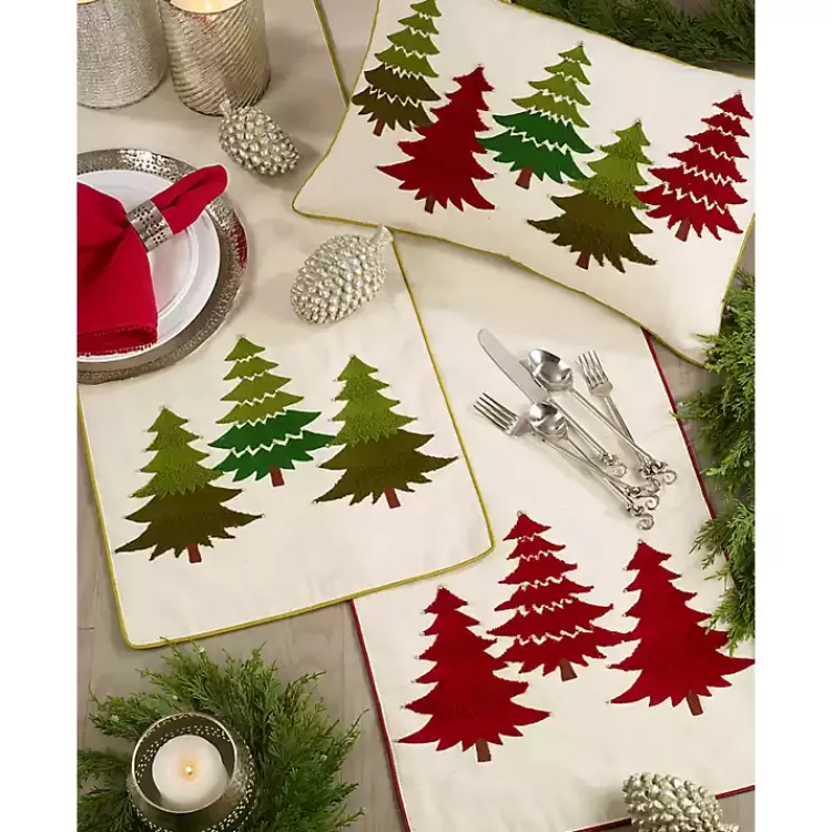red_embroidered_christmas_trees_table_runner_2.webp Red Embroidered Christmas Trees Table Runner>Kirklands Home Store