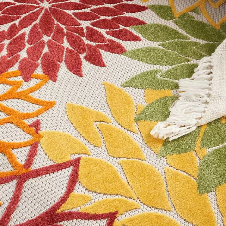 red_floral_burst_outdoor_round_area_rug__ft_6-1.webp Red Floral Burst Outdoor Round Area Rug, 5 ft.>Kirklands Home Flash Sale
