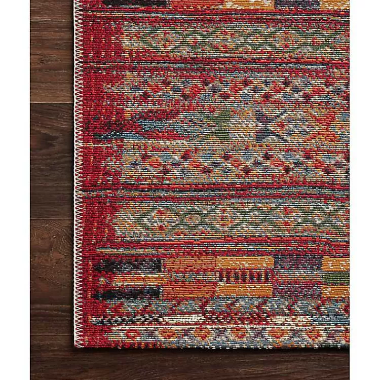 red_multicolor_southwestern_outdoor_area_rug_x_2.webp Red Multicolor Southwestern Outdoor Area Rug, 7x11>Kirklands Home Flash Sale