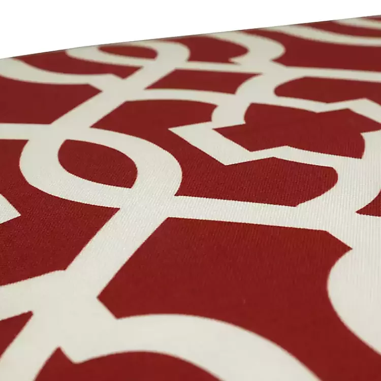 red_new_geometric_outdoor_bench_cushion_2.webp Red New Geometric Outdoor Bench Cushion>Kirklands Home Outlet