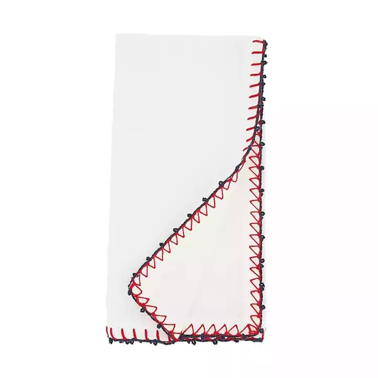 Red Whipstitch Napkins, Set of 4>Kirklands Home Cheap