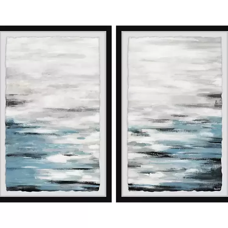 Reflective Sea Framed Art Prints, Set of 2>Kirklands Home Clearance