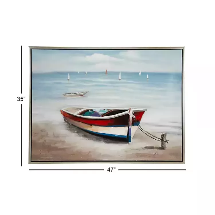 resting_rowboat_framed_canvas_art_print_6.webp Resting Rowboat Framed Canvas Art Print>Kirklands Home Cheap