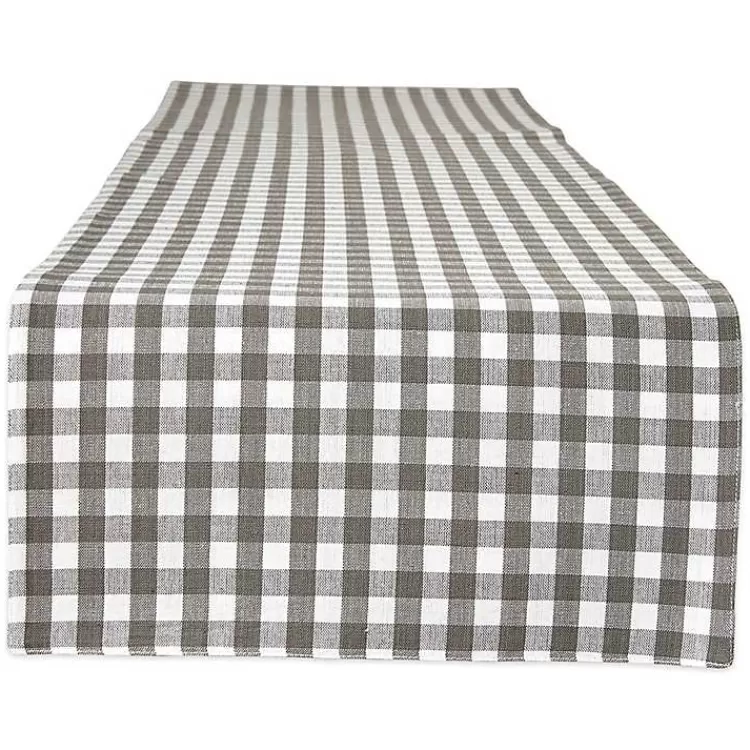 Reversible Gray and White Table Runner, 14x108>Kirklands Home Best Sale