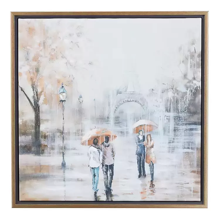 Romantic Rainy Paris Transitional Framed Wall Art>Kirklands Home Store