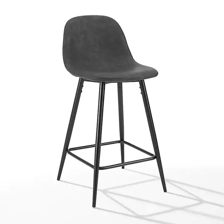 rorke_black_faux_leather_counter_stools_set_of__3.webp Rorke Faux Leather Counter Stools, Set of 2>Kirklands Home Flash Sale