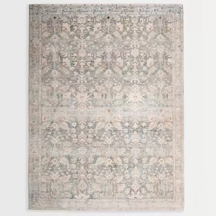 Rosette Denim Area Rug, 5x7>Kirklands Home Flash Sale