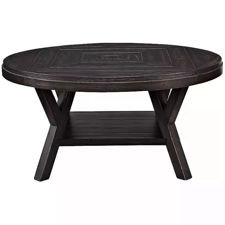 Round Wood Flared Base Coffee Table>Kirklands Home Fashion