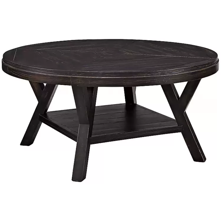 Round Wood Flared Base Coffee Table>Kirklands Home Fashion