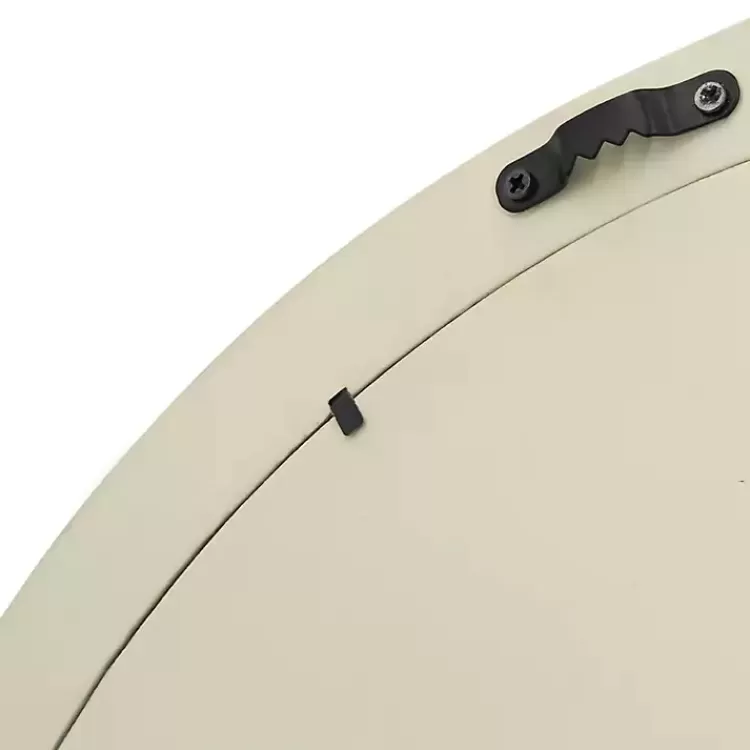 Round Cream Mango Wood Wall Mirror>Kirklands Home Cheap