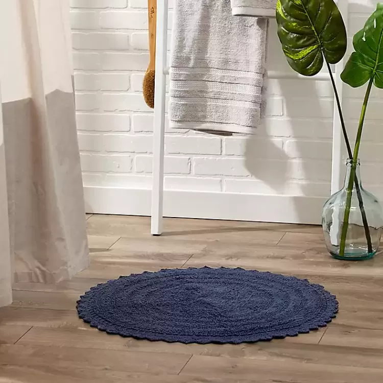 round_french_blue_crochet_bath_mat__in_3.webp Round French Crochet Bath Mat, 28 in.>Kirklands Home Flash Sale