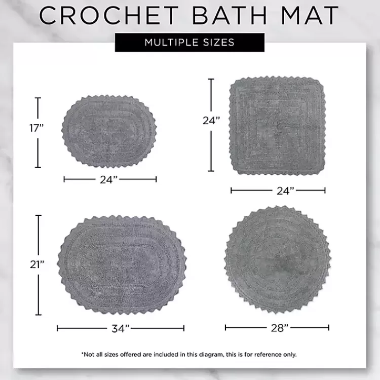 round_french_blue_crochet_bath_mat__in_5.webp Round French Crochet Bath Mat, 28 in.>Kirklands Home Flash Sale