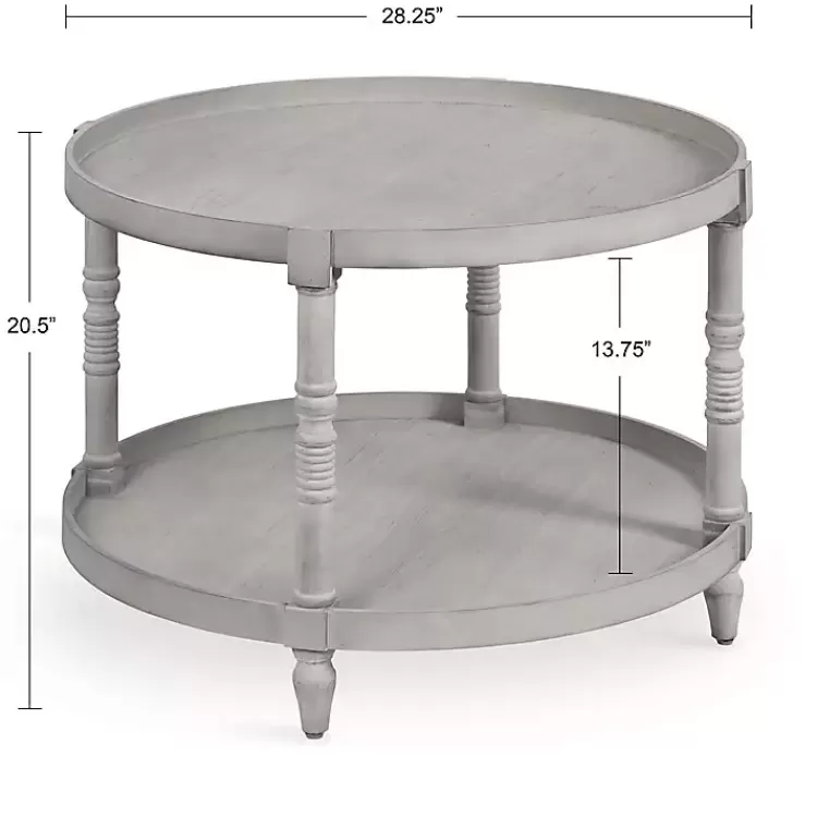 round_gray_bellport_coffee_table_10.webp Round Bellport Coffee Table>Kirklands Home Cheap