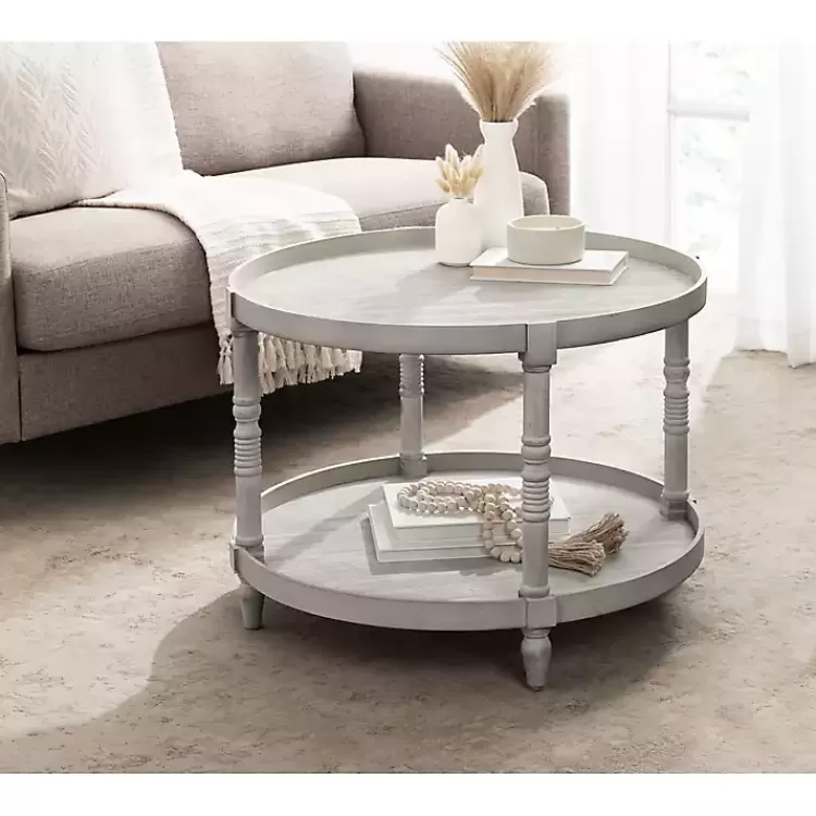 round_gray_bellport_coffee_table_6.webp Round Bellport Coffee Table>Kirklands Home Cheap