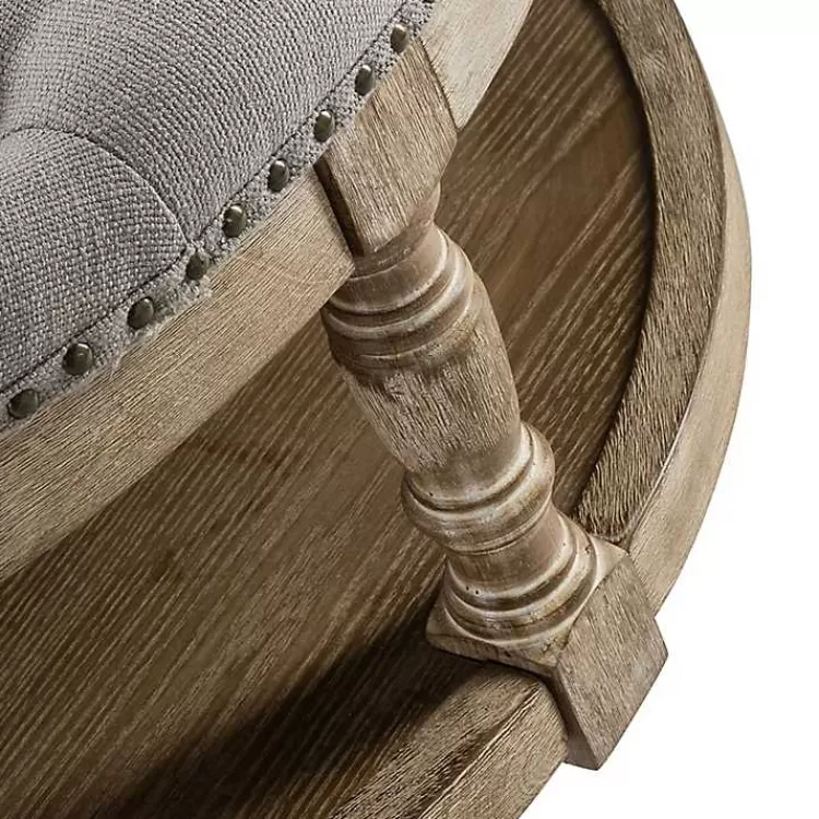 round_gray_cepheus_tufted_ottoman_4.webp Round Cepheus Tufted Ottoman>Kirklands Home Hot
