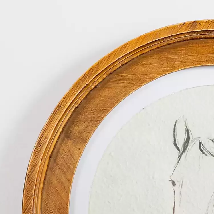 round_horse_portrait_framed_art_print_2.webp Round Horse Portrait Framed Art Print>Kirklands Home Online