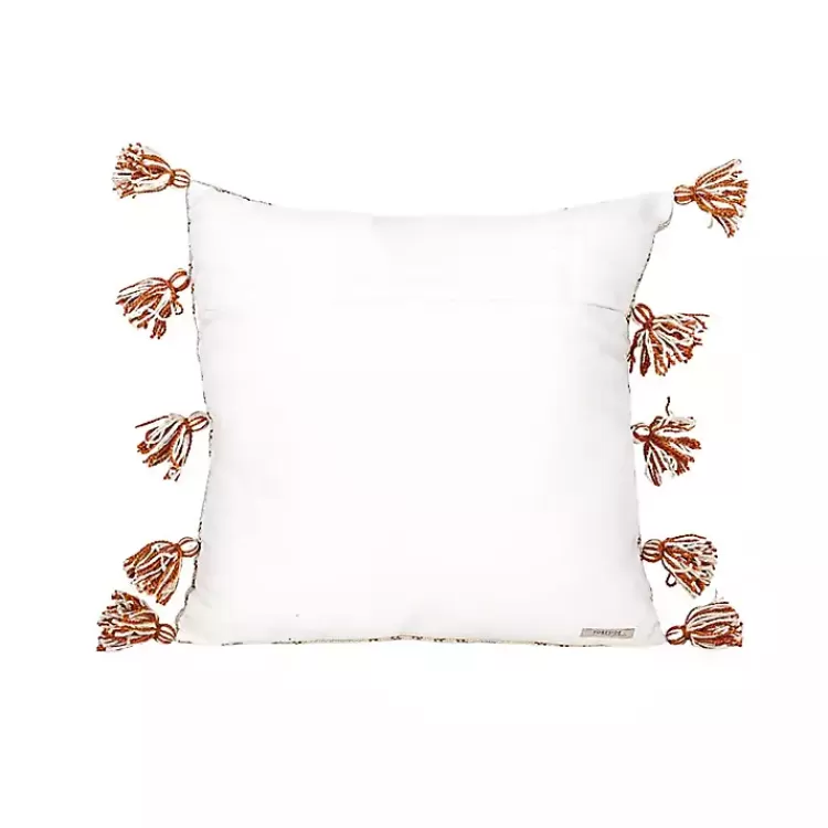 rust_plaid_tassel_indooroutdoor_pillow_3.webp Rust Plaid Tassel Indoor/Outdoor Pillow>Kirklands Home Hot