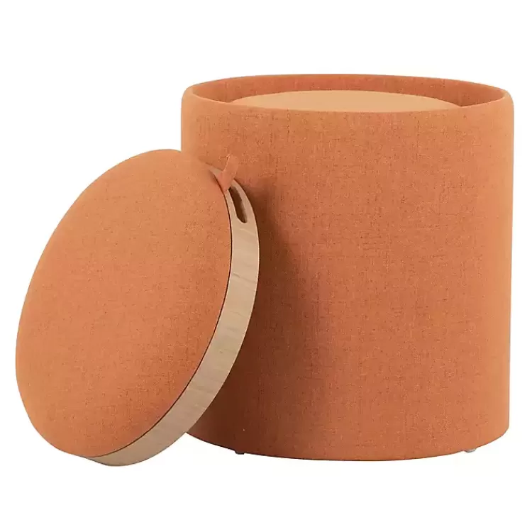rust_upholstered_ottomans_with_tray_tops_set_of__5.webp Rust Upholstered Ottomans with Tray Tops, Set of 2>Kirklands Home Cheap